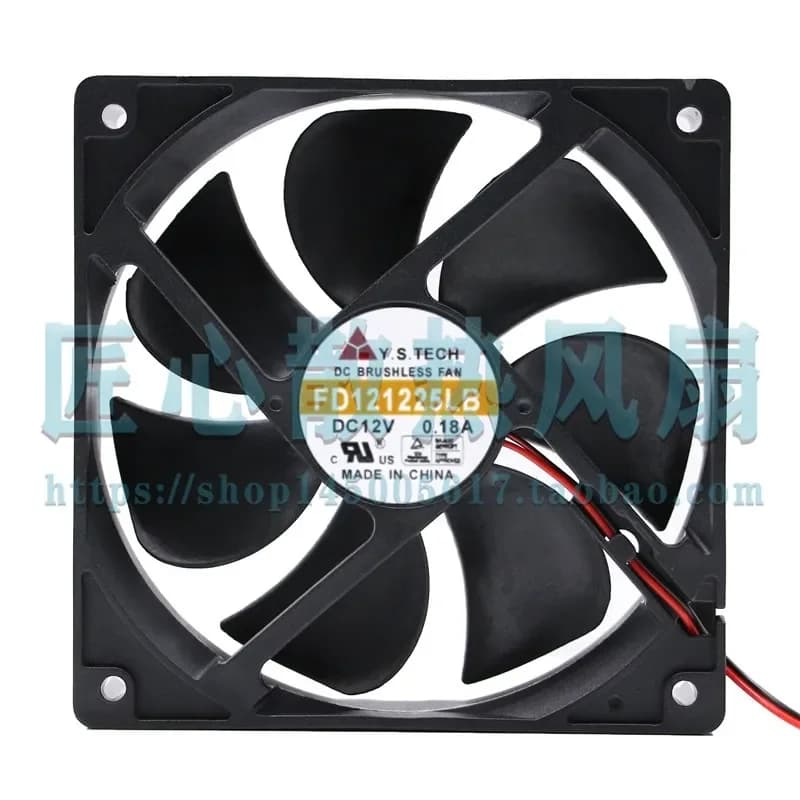 New Original Wonsan FD121225LB 12V 0.18A 12025 12cm Chassis Power Supply Silent Fan for Electronics Enclosures