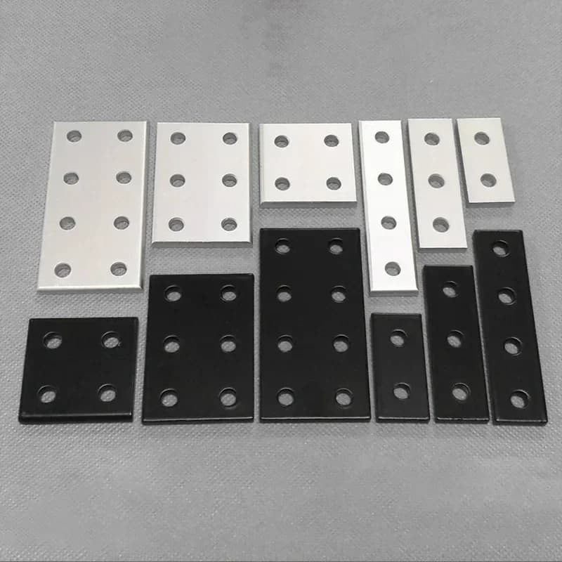 Piastra di collegamento con profilo in alluminio verticale 2020-8080 Rinforzo hardware connettore con una sola parola