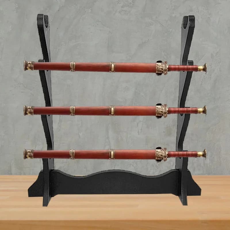 Supporto per spada da samurai multistrato Coltello per spada Katana giapponese Accessori per anime Supporto per esposizione Supporti per flauto Decorazione della casa