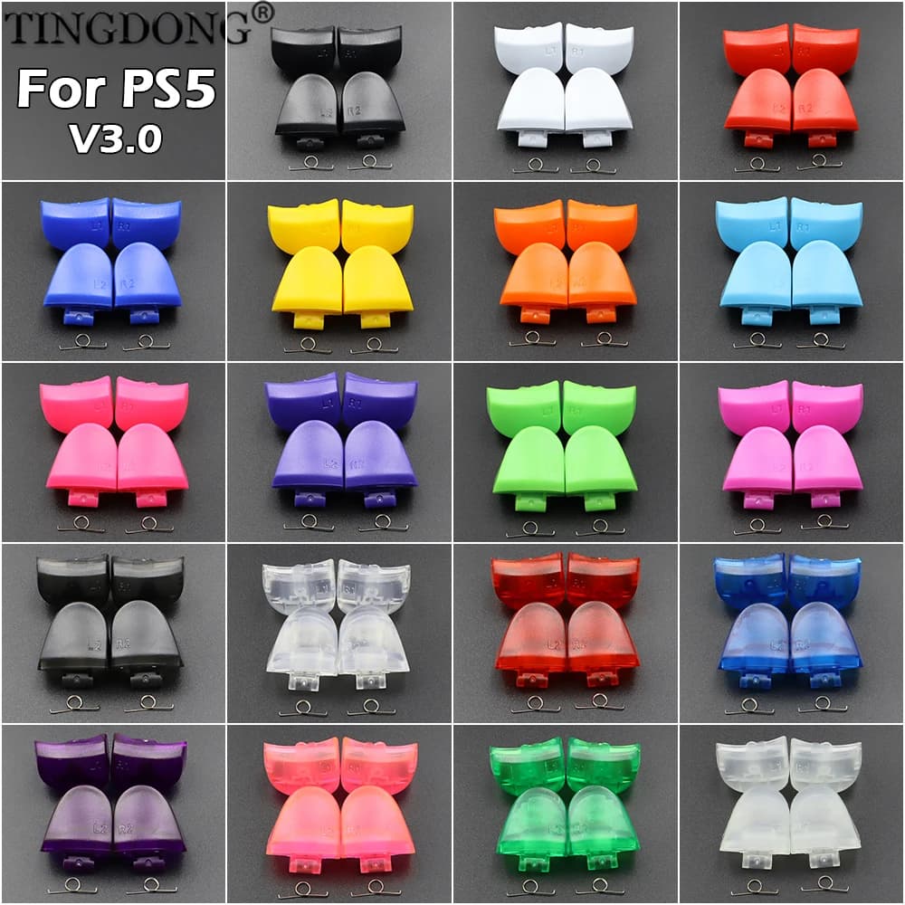 For PS5 V3.0 BDM-030 Controller Trigger Shoulder Buttons & Springs Set - L1R1 L2R2 Replace Accessories for Enhanced Gaming