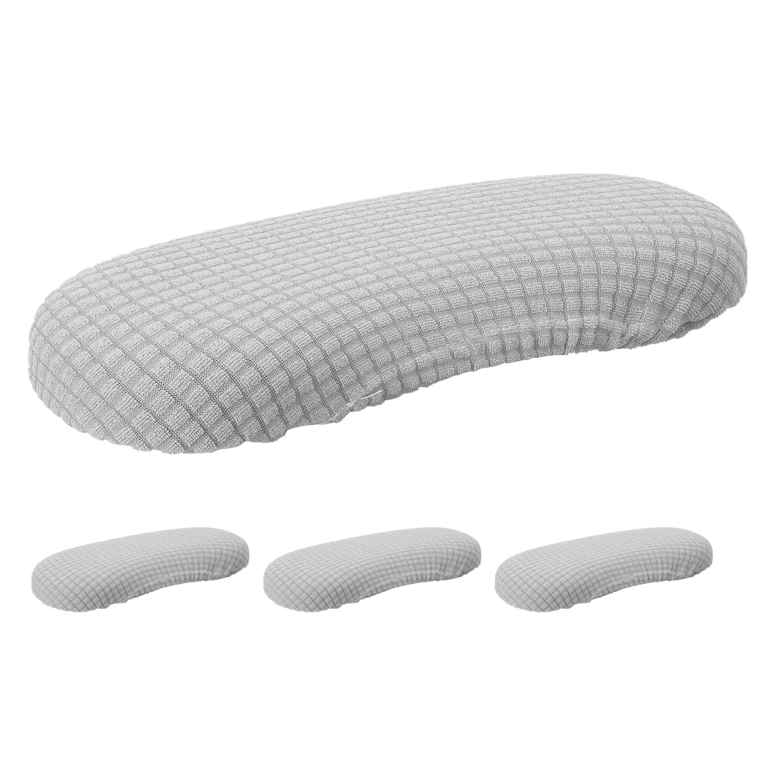 2Pair Chair Armrest Protector Covers Elastic Stretch Removable Armrest Gloves Slip-on Fit Office Gaming Desk Chairs 9.43x3.54in