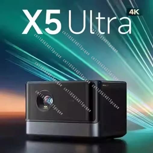 Proiettore X5Spro 4K Ultra HD 3D Wireless Intelligente con Schermo Conveniente e Luminoso per Casa