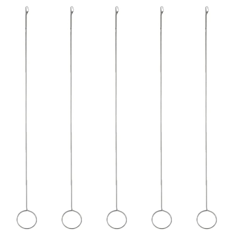 Set da 5 Pezzi: Infilatore di Lacci per Abbigliamento, Gancio per Anelli, Ago Lungo in Acciaio Inossidabile per Inserimento, Strumento Fai-da-te per Giacche, Pantaloni e Costumi da Bagno