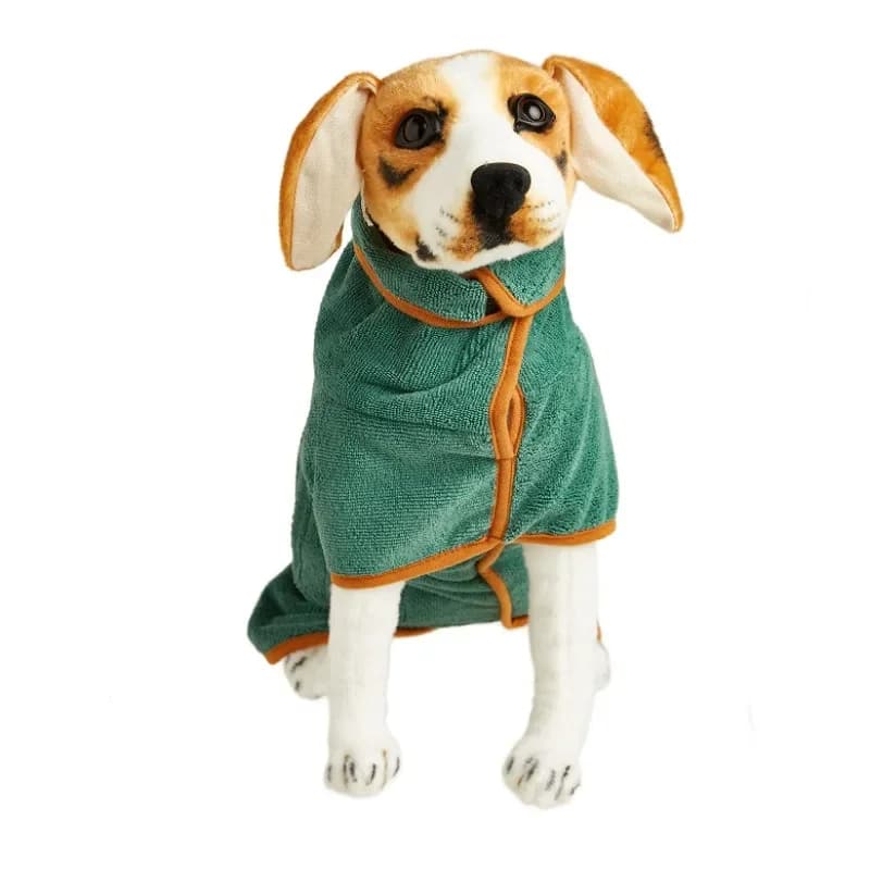Dog Bathrobe, Quick Drying Super Absorbent Dog Robes for After Bath, Warm Keeping Dogs Towel, Dogs Bath Supplies