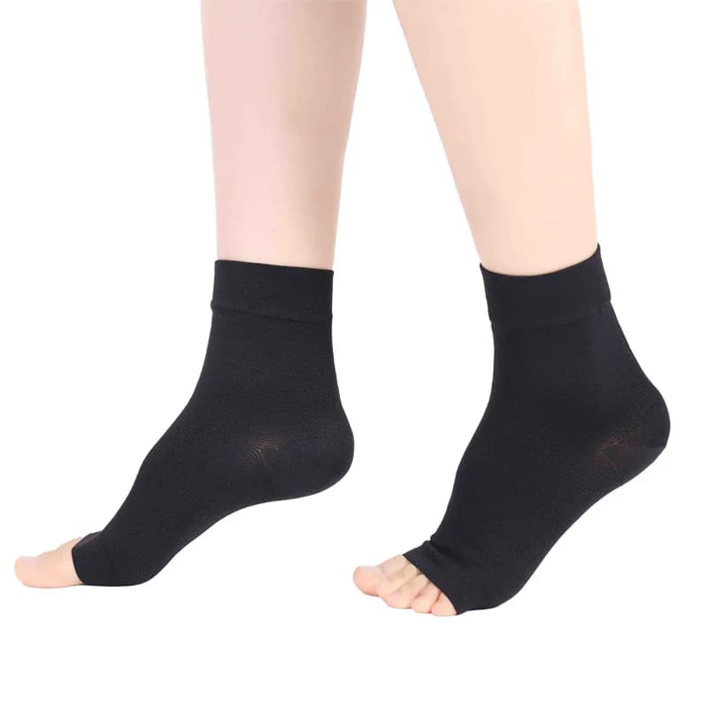 Medical Grade 2 Compression Socks for Women Men Ankle Support Brace Running Injury Prevention Sports Recovery Heel Crack Elastic