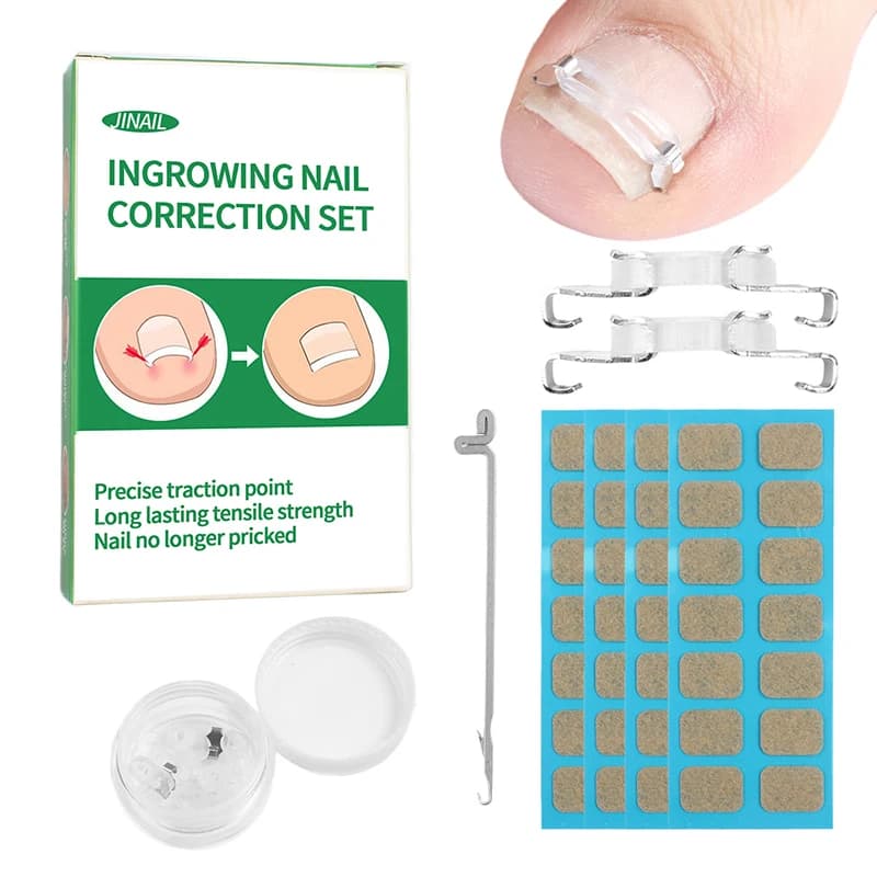 Set di 1/2 Strumenti Professionali per la Correzione dell'Unghia Incarnita, Attrezzi per Pedicure e Cura dei Piedi