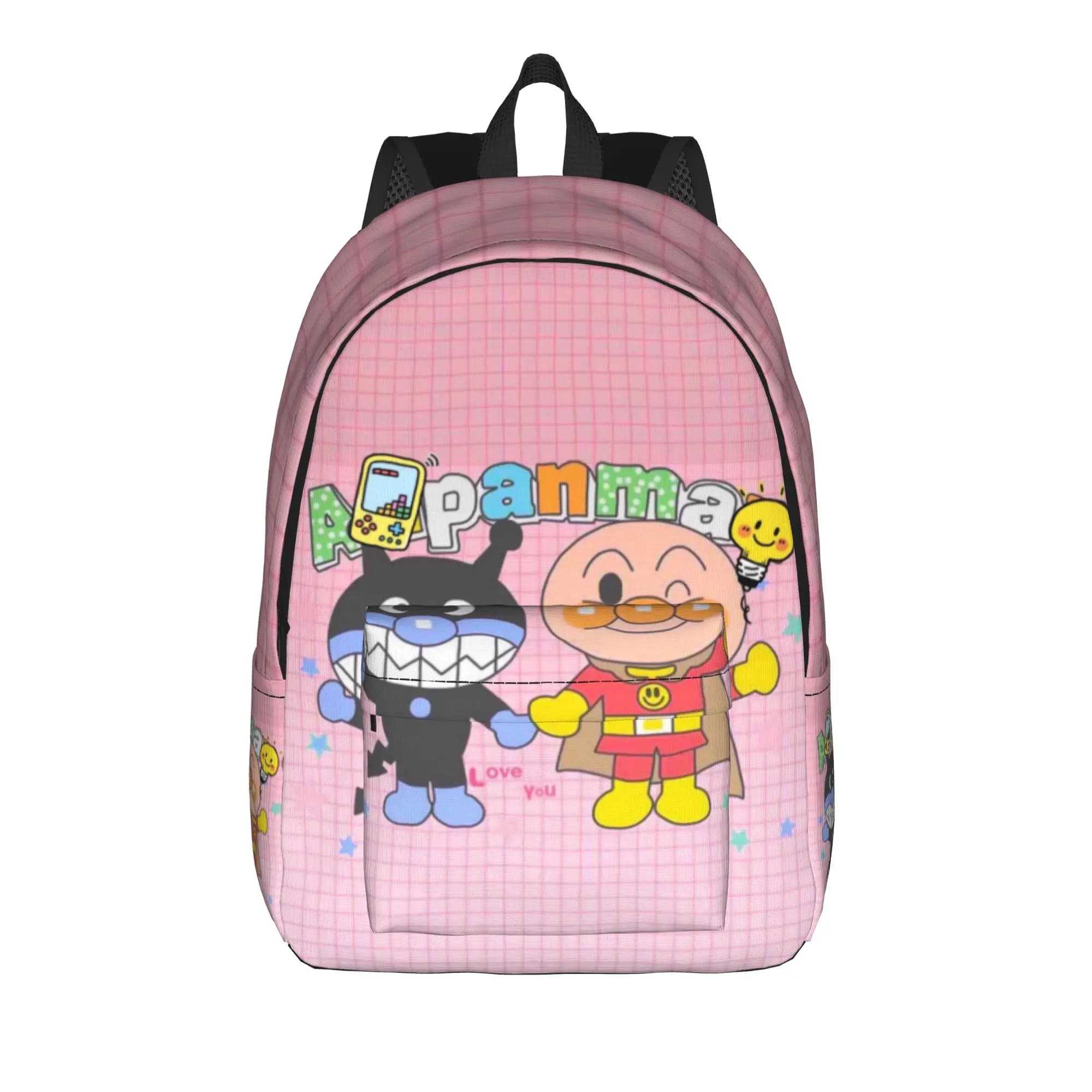 Zaino Anpanman per il ritorno a scuola con personaggi dei cartoni animati (11) Zaino robusto con tracolla