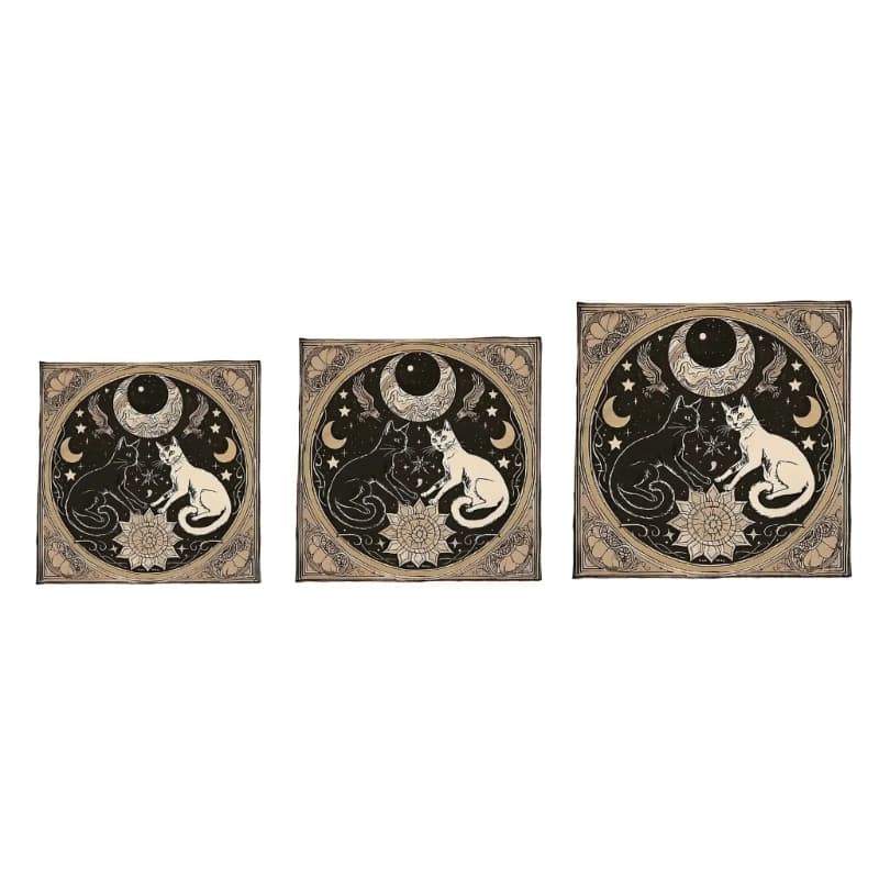 XXUF Square Table Cloth Tarots Altar Cloth Board Game Pad Astrological Oracles Table Cover Card Mat Divinations Tablecloth