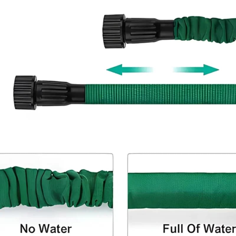 25FT-75FT Home Magic Hose Spray Water Gun Flexible Hose Car Wash Flower Watering Garden Supplies