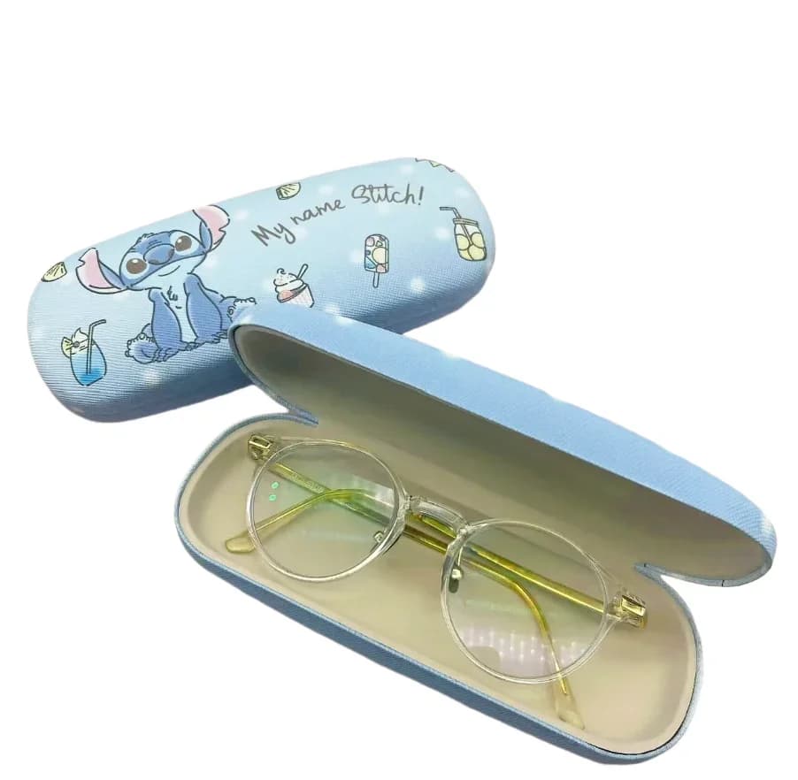 Nuovo punto stampato custodia per occhiali supporto guscio rigido scatola per occhiali per studenti figure anime custodia per occhiali punto regali per bambini