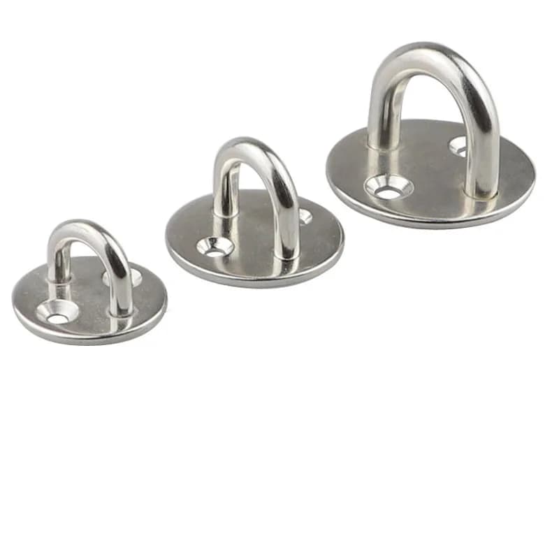5/6/8mm 304 In Acciaio Inox Fiocco Anello Gancio Heavy Duty Montaggio A Soffitto Gancio Strumento FAI DA TE Flangia Bullone Gancio Hardware per la Barca