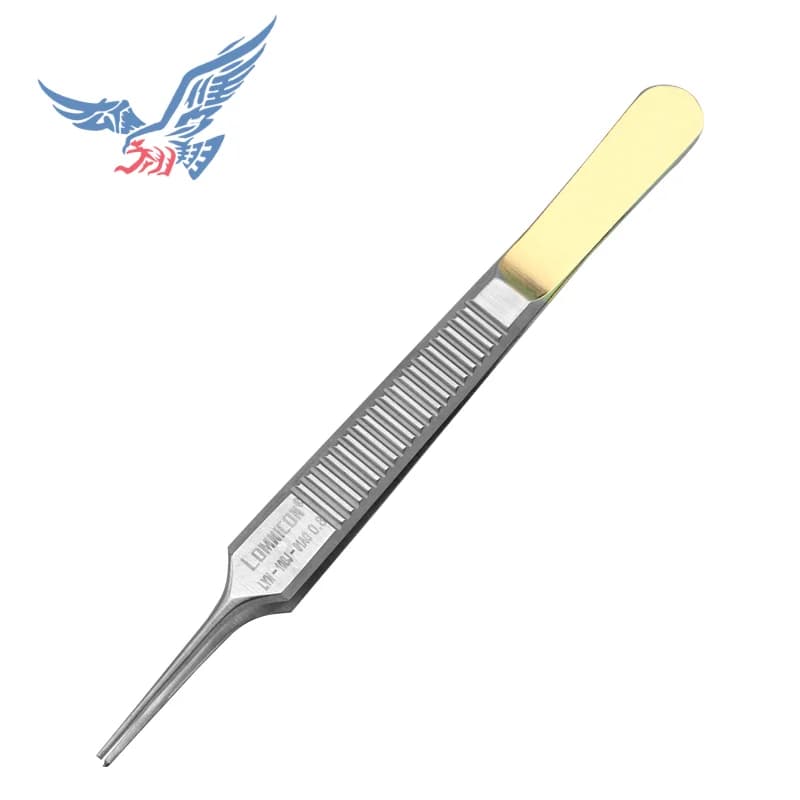 Pinzette in plastica pregiata Longminikon per strumenti chirurgici a doppia palpebra con strumenti chirurgici a linea interrata con denti a gancio