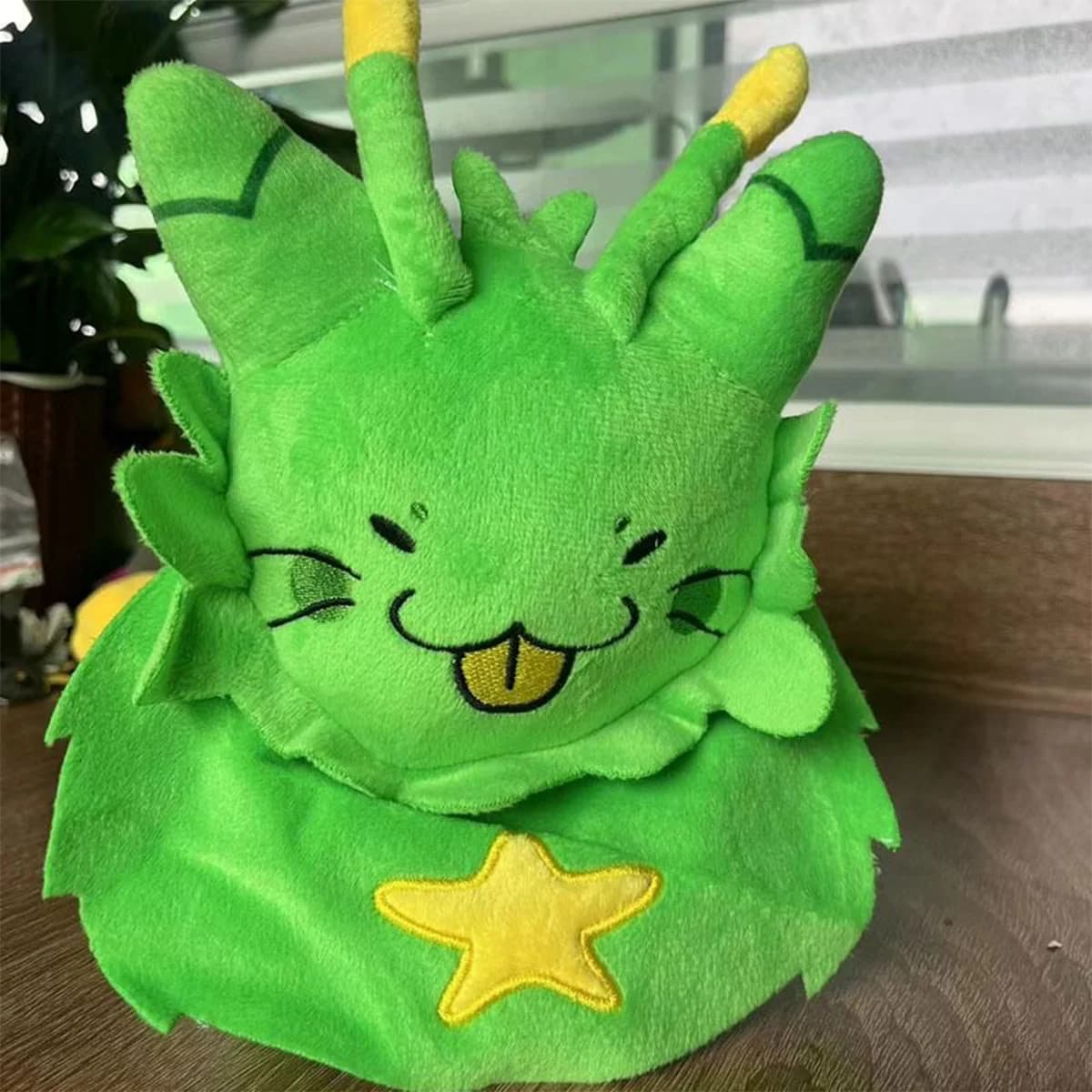 Peluche Gnarpy Regretavator, Giocattolo Morbido a Forma di Gatto Alieno Verde, Pupazzo Imbottito, Figura per Cosplay, Regalo per Fan e Collezionisti
