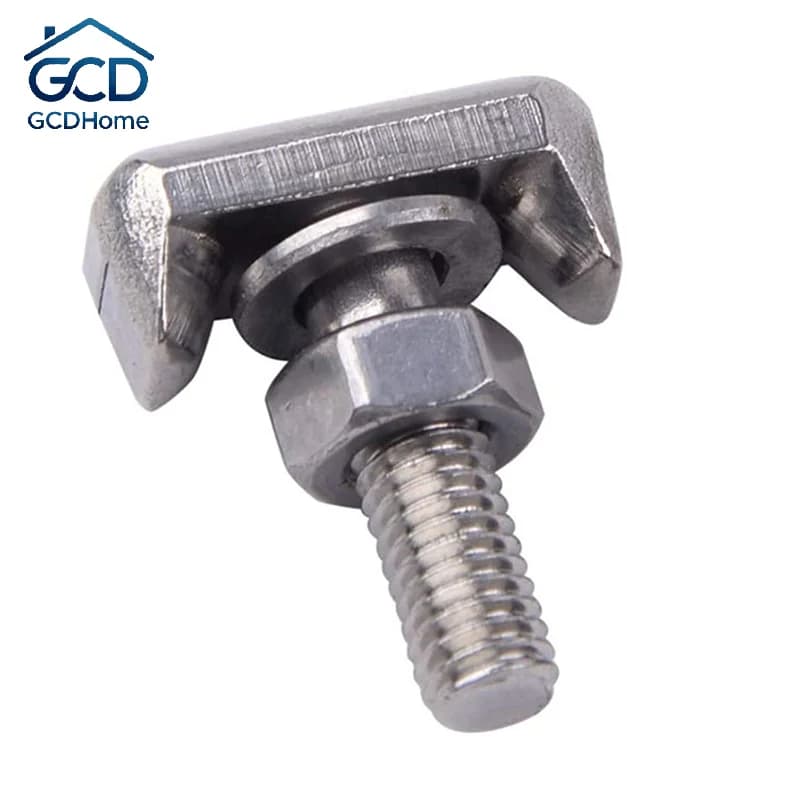 1 Set M6 Stainless Steel T-Bolts Screw Battery Terminal Connectors for Auto Marine & Power Connection