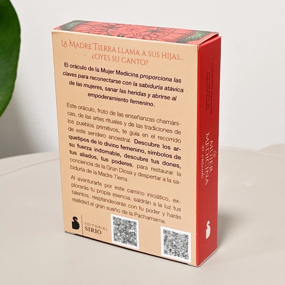 Oracolo medico donna 10,5 * 7,5 cm - 49 carte per archetipo sciamico per la guarigione e l'empowerment (versione spagnola)