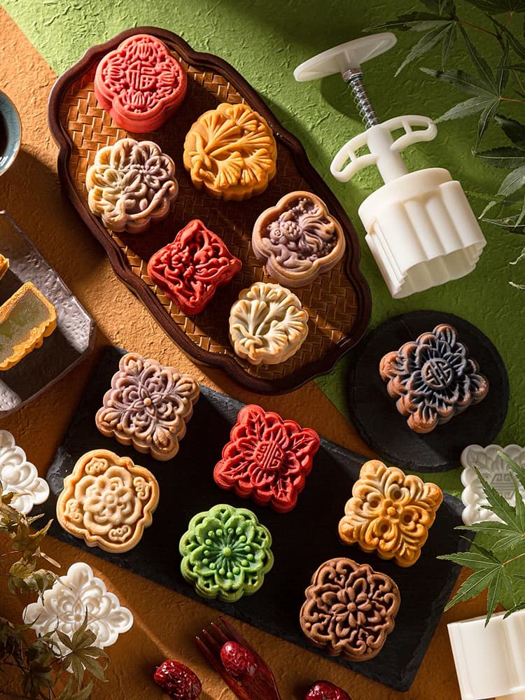 Nuovo Stampo per Mooncake 2025, Tradizionale Cinese, per Mooncake a Guscio Sottile e Mooncake alle Fagioli Verdi, Strumento per la Preparazione Manuale, Accessorio da Cucina per Uso Domestico