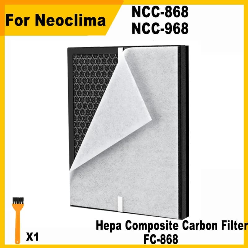 Per Neoclima Purificatore d'aria NCC-868 NCC-968 Accessorio di ricambio Filtro HEPA Filtro al carbone FC-868