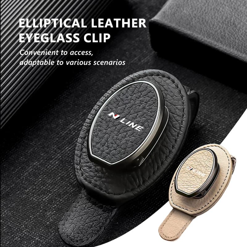 Car Glasses Clip Sun Visor Card Ticket Stand Eyeglass Holder For Hyundai N Nline Tucson Kona Sonata Veloster i20 i30