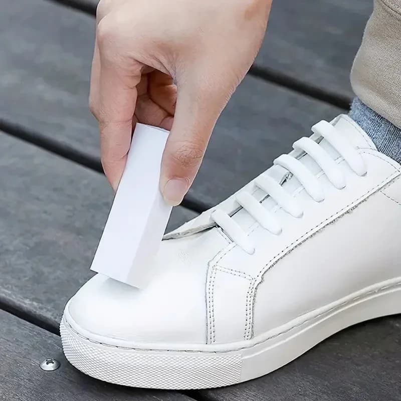 Nuova Gomma per Pulizia Scarpe con Finitura Opaca, Facile da Usare, Bianca, Portatile, per Decontaminazione e Rimozione Calcare dai Sneakers, Accessori per Scarpe
