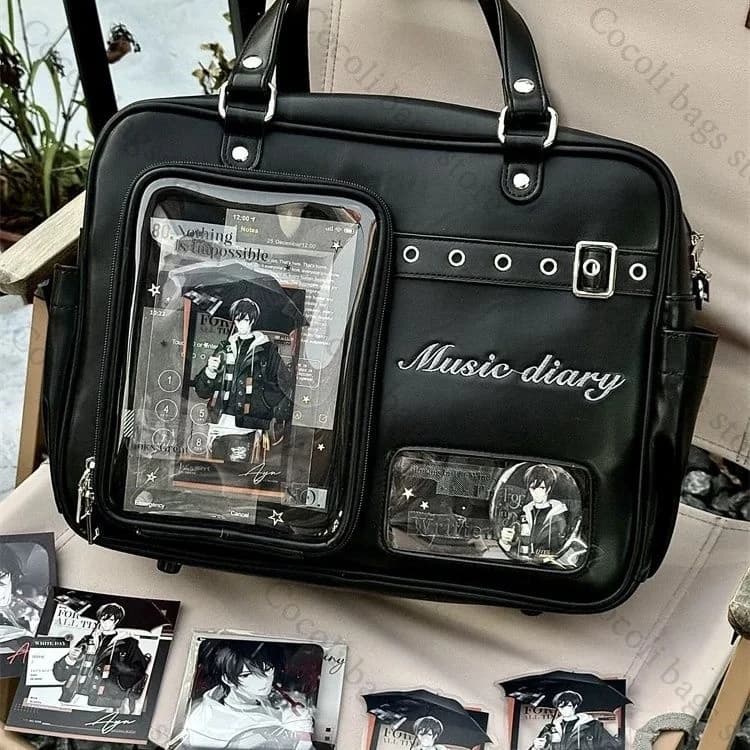 PU Leather Ita Bag Shoulder Bag Large Capacity Backpack 20cm Doll Women's Bag Woman Bag
