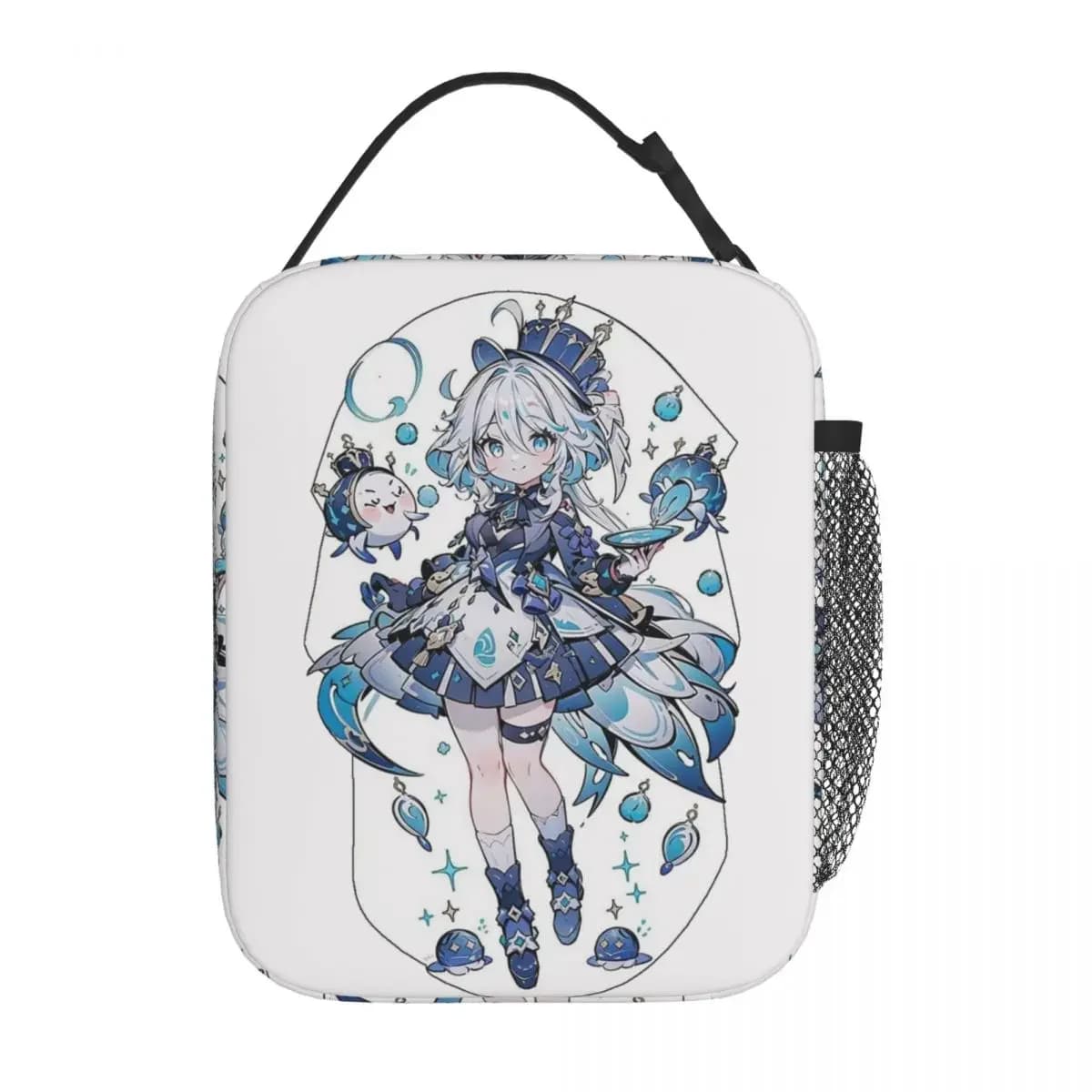 Genshin Impact Furina Gaming Game Lover Borsa da pranzo termica isolata per la scuola Bento Box portatile Scatola termica per alimenti
