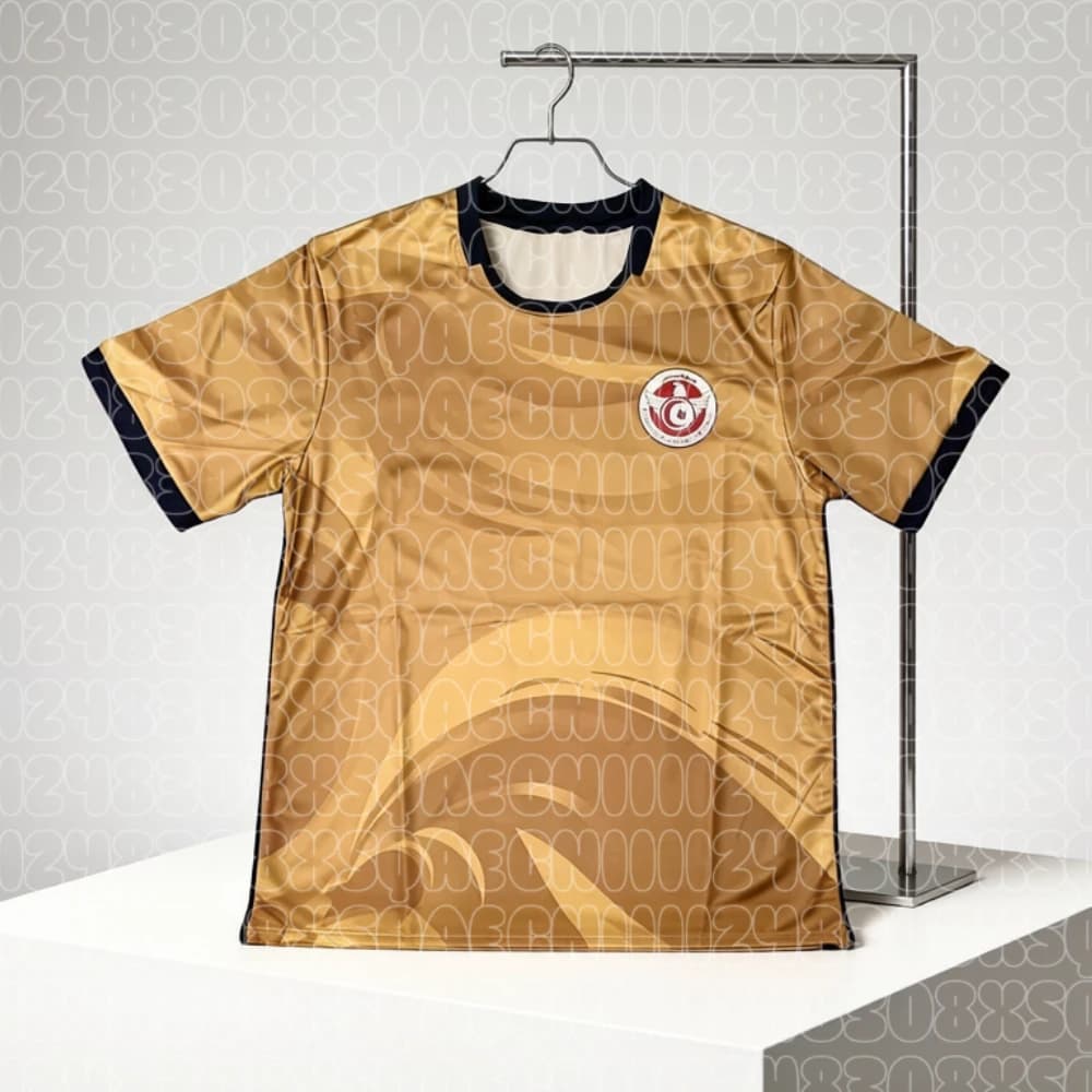 Nuova Maglia da Calcio Tunisia 2026 Unisex Estiva Traspirante ad Asciugatura Rapida, T-shirt Sportiva Coordinata per Famiglia
