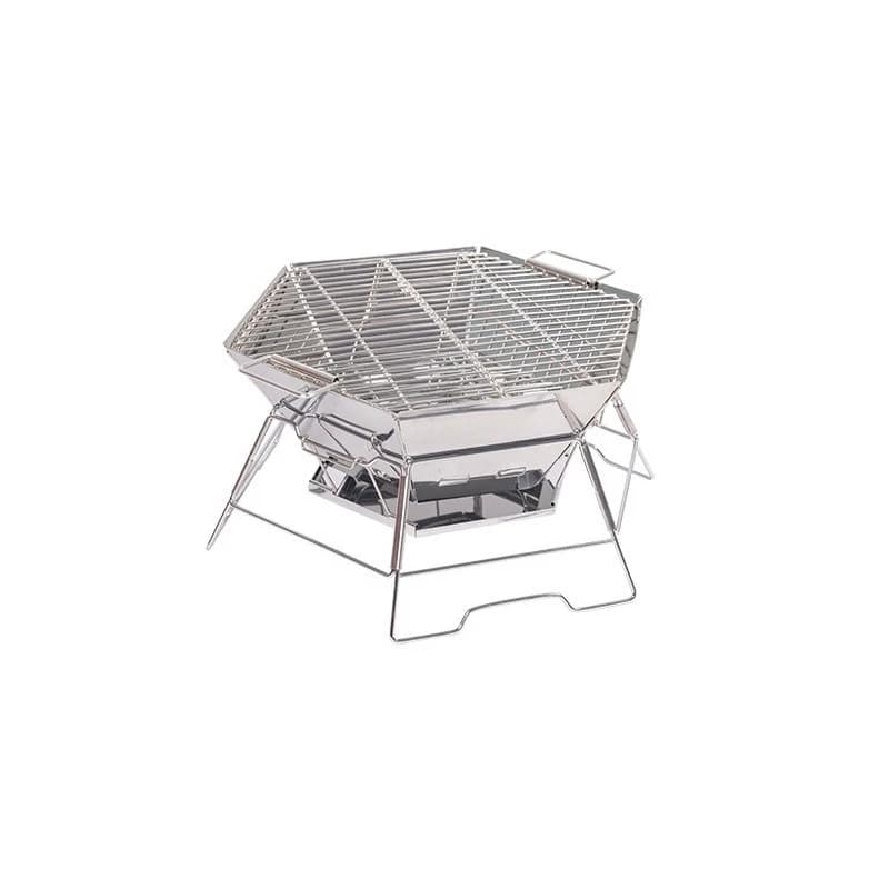 Hexagonal incinerator, camping folding outdoor portable campfire, beacon grill, wood stove