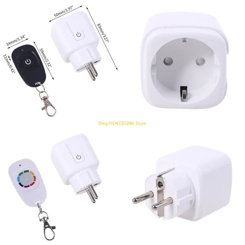K0EA Telecomando wireless RF 433 mhz per presa corrente WiFi intelligente con trasmettitore UE Home Office