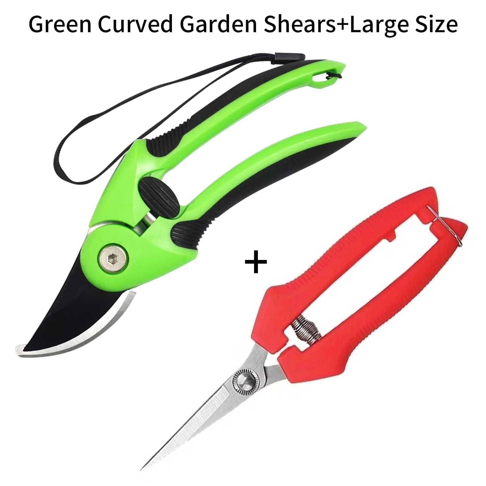 Professional baskets for newly improved tree branches - Up-to-date stainless steel garden scissors for fruit, grape harvest and flower care