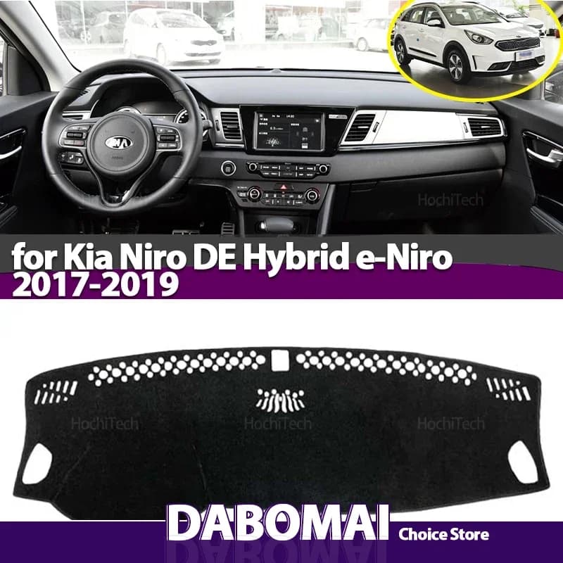 For Kia Niro DE Hybrid E-Niro 2017 2018 2019 Car Accessories Dashboard Cover Dash Board Mat Carpet Pad Shade Cape Blanket