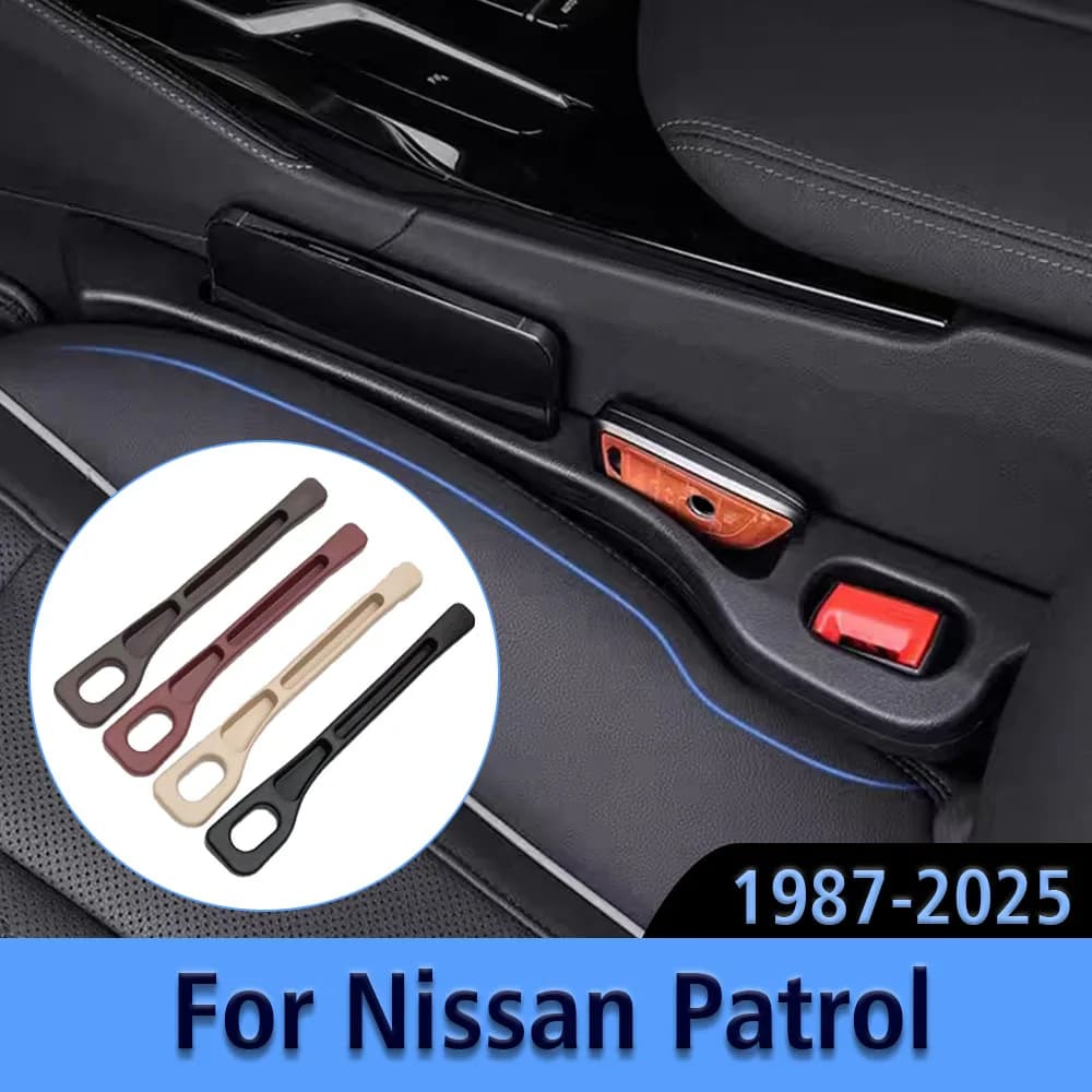 For Nissan Patrol Y60 Y61 Y62 1987-2019 2020 2021 2022 2023 2024 2025 Universal Car Seat Leak Proof Strip Side Seam Organizer