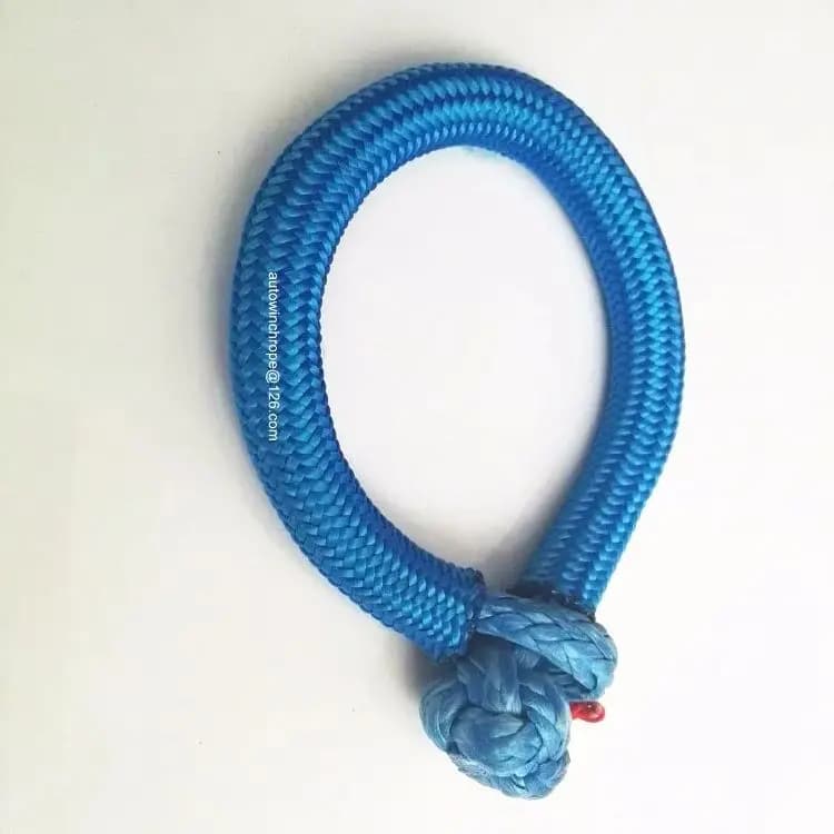 Grillo morbido sintetico blu 6mm * 80mm per la canottaggio ATV UTV SUV 4X4 Recupero di camion Fuoristrada Campeggio Agricoltura Marine Industriale
