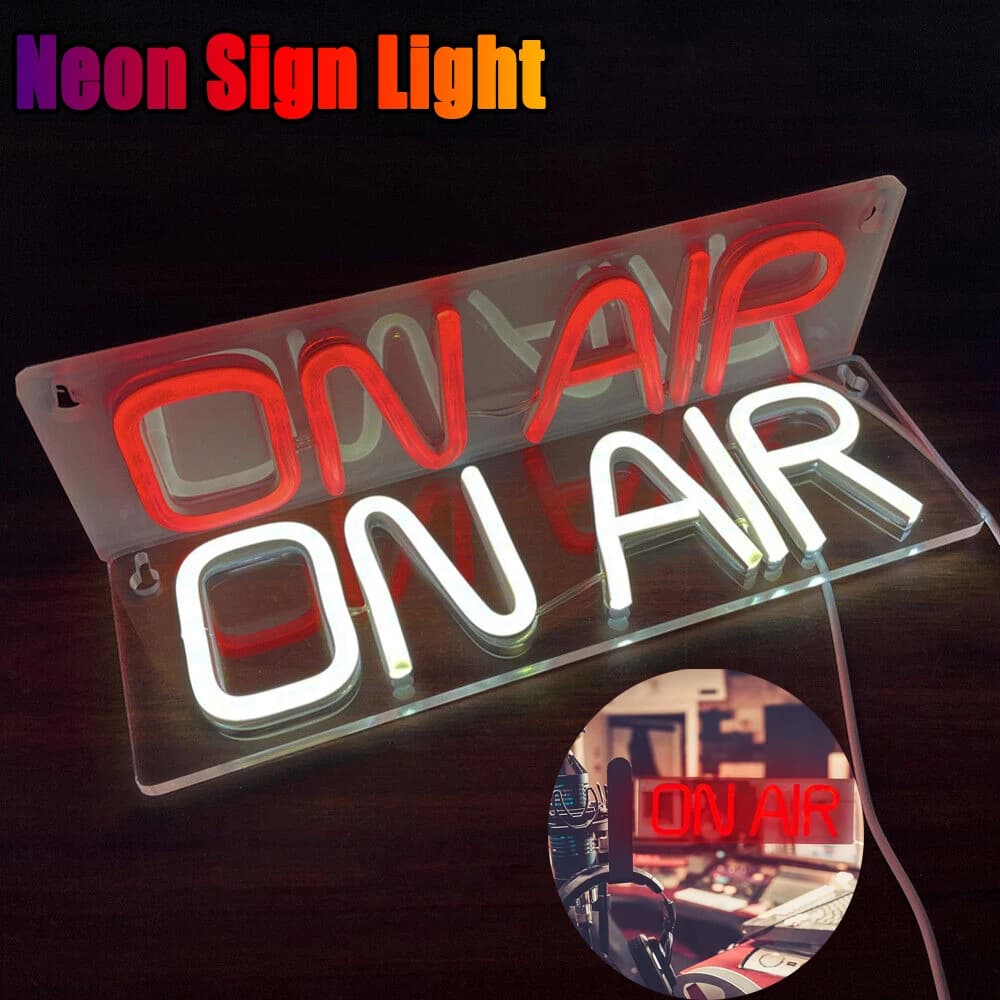 ON AIR LED Neon Sign Light Bar Party Background decorativo acrilico Board Indoor Outdoor Wall Hanging Atmosphere Neon Lamp Decor