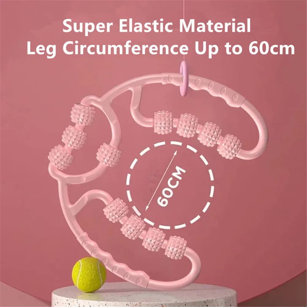 Massage for legs, ring-shaped clamps, rotating wheels, foam rollers, brooch massage tools for muscle relaxation and weight loss of legs