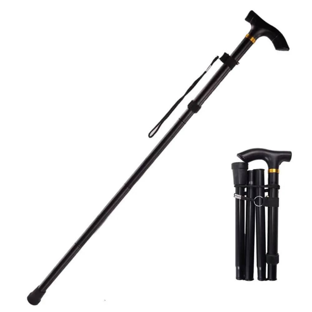 Foldable Aluminum Trekking Sticks with Adjustable Fast Closure, Colorful Stroller Sticks Telescopic for Camping