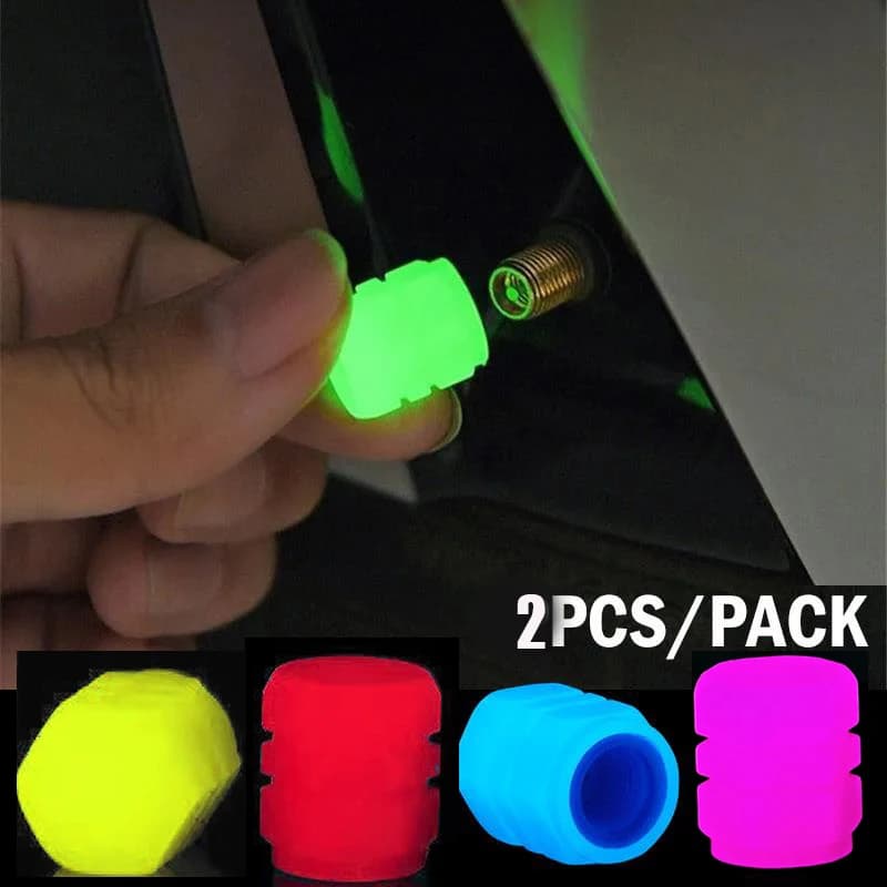 Luminoso Notte Incandescente Assorbe La Luce Tappi Valvola Ruota Moto Per Ducati Scrambler 800 Pcx125 Tuning Honda Navi Sherco
