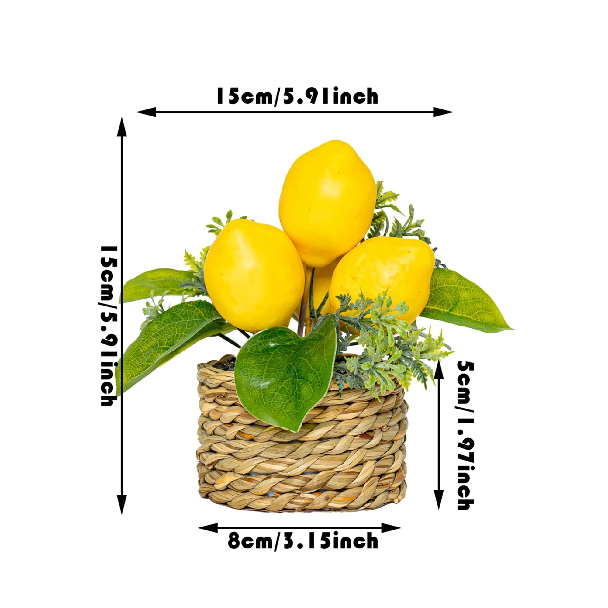 Artificial Olive Tree in Vase, Realistic Miniature Plant for Home Decoration, Patio, Garden, Interior and Exterior