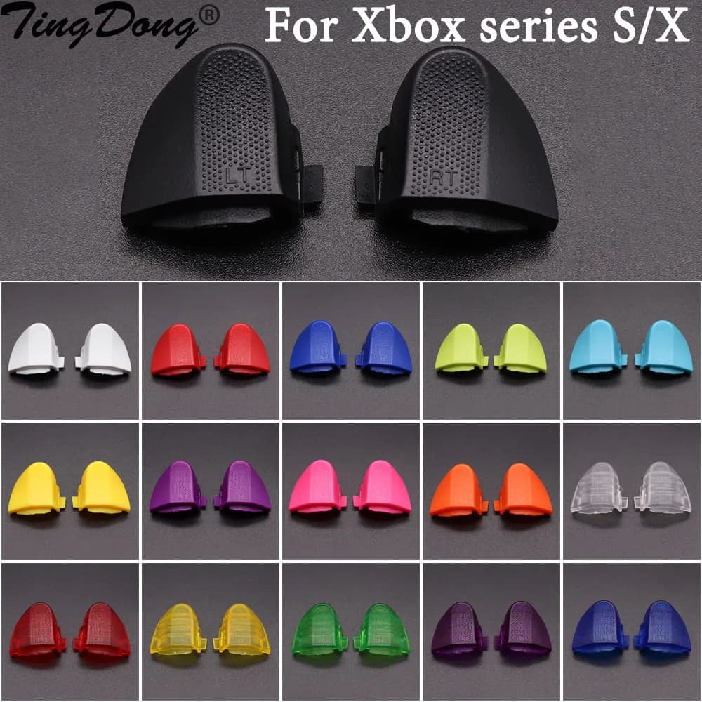 1 paio per Xbox Series S X XSX XSS Controller di gioco Color Plastics RT LT Trigger Key Button XSS XSX Version accessori di riparazione