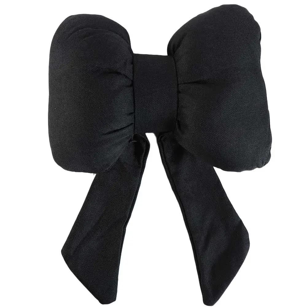 Cuscino per il riposo lombare Fiocco in nastro Fiocco in lino Poggiatesta per auto Fiocco in nastro di cotone e lino Cuscino per il collo dell'auto Seggiolino auto ergonomico traspirante