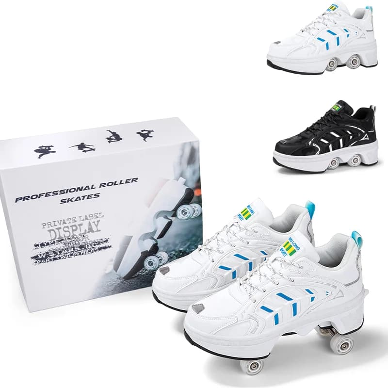 Automatic four wheeled shoes, adjustable walking shoes for children and girls, children's sports shoes