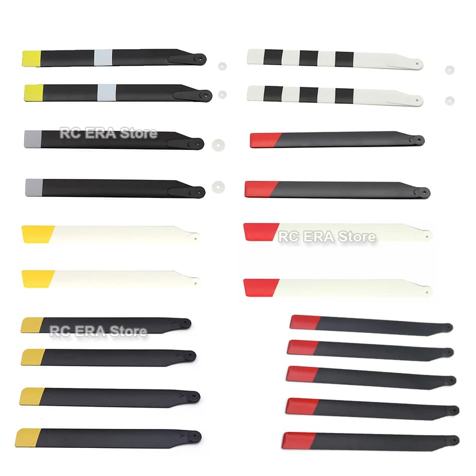 2 Set RC ERA Pale del Rotore Principale per C032 UH1 Huey C138 Pro Bell206 C184 MD500 C186 C187 C189 C190 RC Elicottero Parti Originali