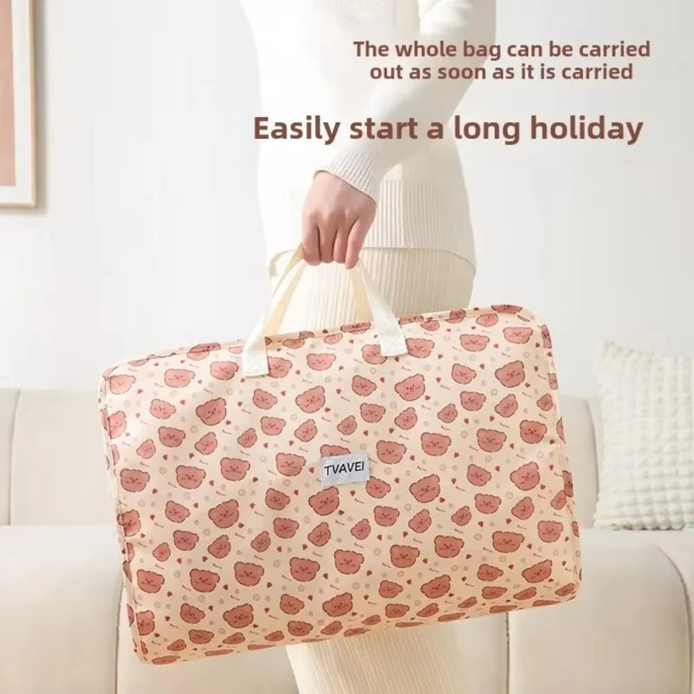 Large Capacity Luggage Organizing Bag Dustproof Moisture-proof Suitcase Storage Bag with Handle Washable Hanging Bag Travel