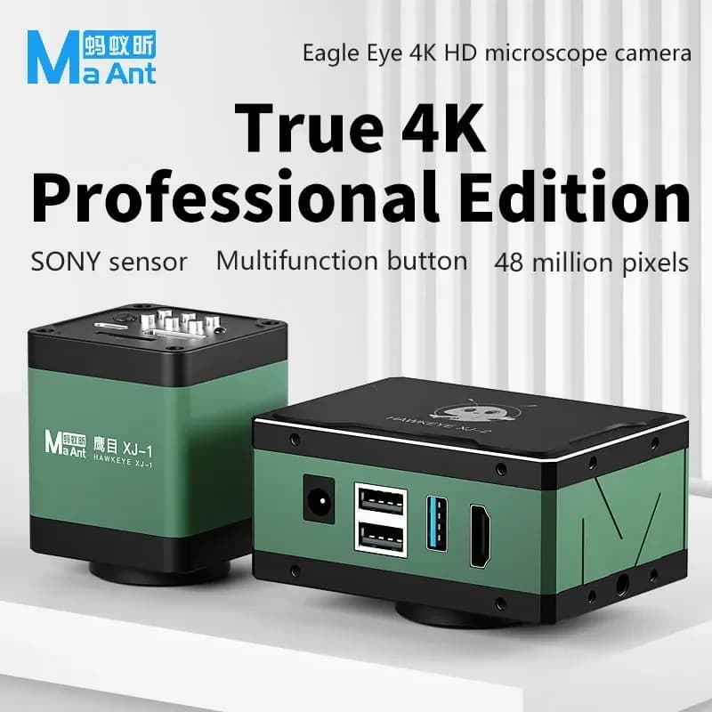 Maant XJ-1 2 4K UHD 30fps integrated SONY imx678 Sensor 1/1.8 Output HDMI and USB Camera for digital industrial microscope with C-attack