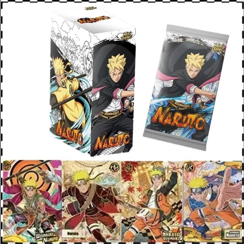 2026 new Naruto English version Card Akatsuki Rare Anime Game Collectible Cards Children Toy Holiday Gift