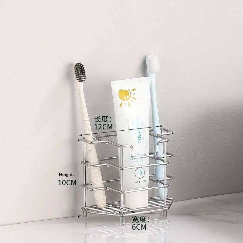Portaspazzolino da Bagno in Acciaio Inox 201, Resistente per Uso Domestico
