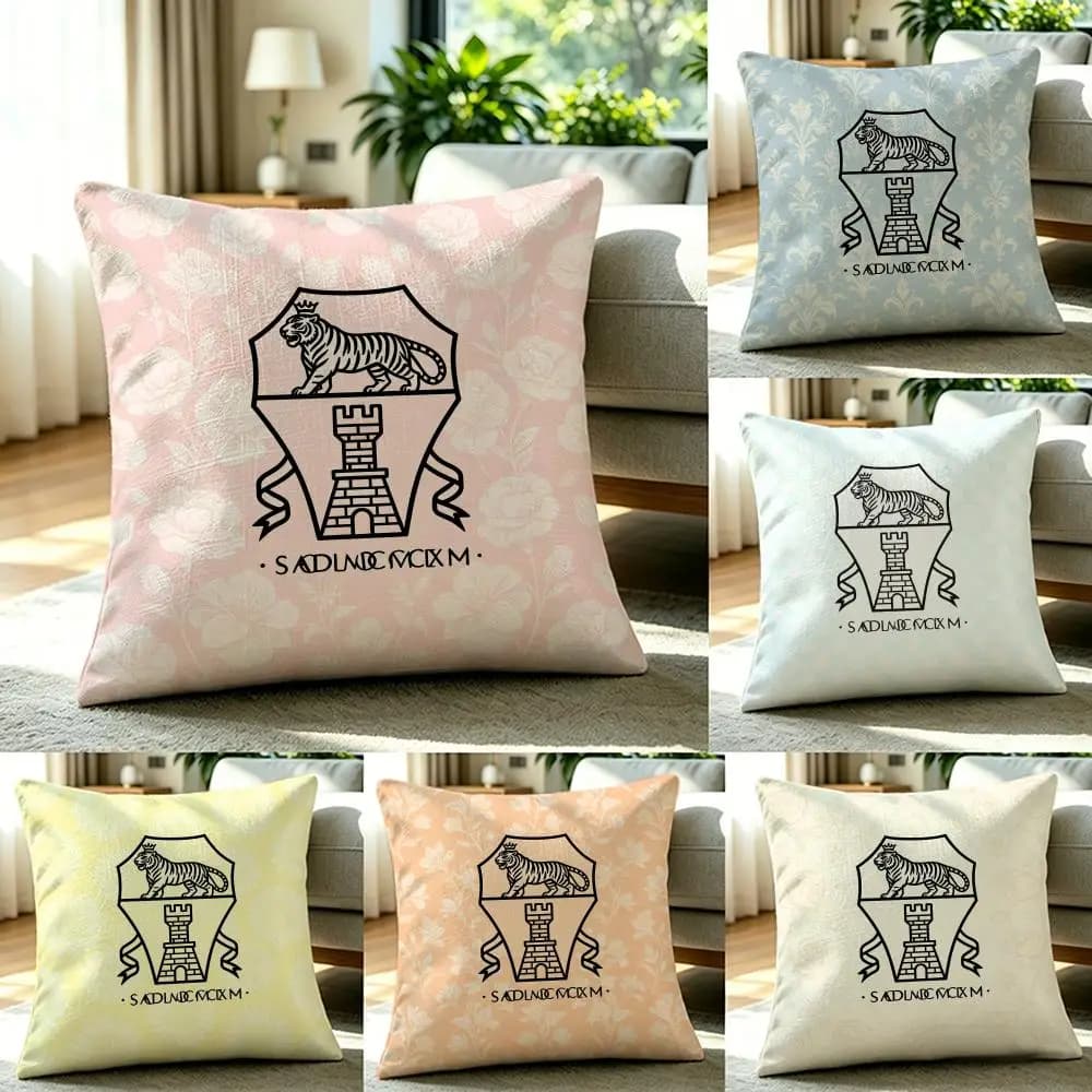 Fodera per cuscino B-Brunello Cucinelli in lino naturale, set federe, decorazione completa per divano, camera da letto e sedia