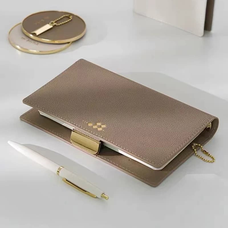 A5 A6 Binder PU Leather Notebook Set Business Journal Agenda Planner Cover Loose Leaf 6 Ring Customized Notepad Gift Stationery