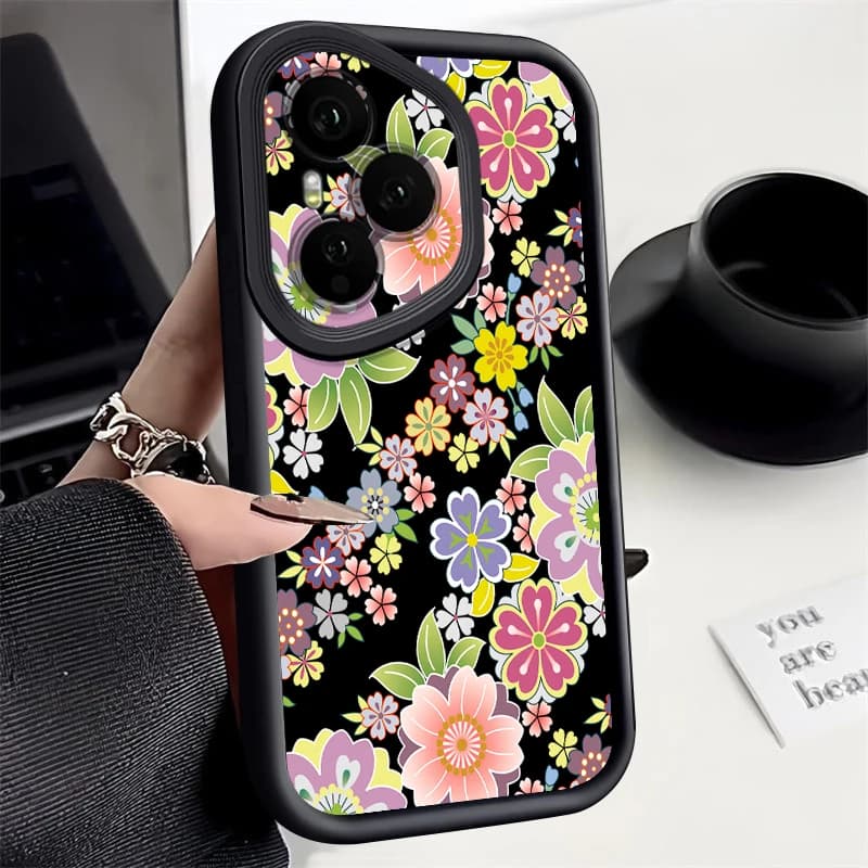 Cover per Telefono con Motivo a Piccoli Fiori per Honor 400 200 Pro Magic7 Lite X8c X9c Smart X6a X6b X6c, Custodia Antiurto in TPU Morbido Silicone