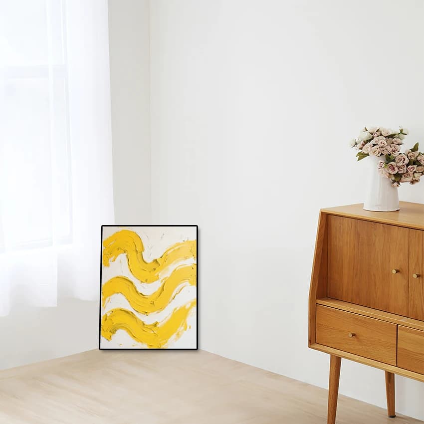 Canvas roll with pictures, hand-made oil paintings, frameless acrylic texture, artistic wall, large abstract modern furniture for children's room
