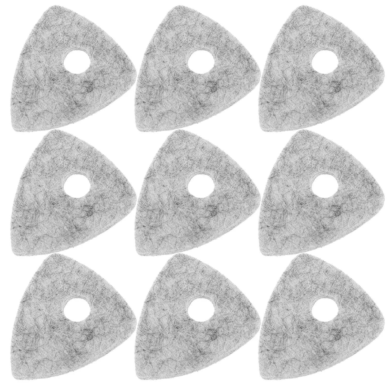 10 Pezzi Plettri per Chitarra in Feltro di Lana Grigio da 4 mm, Ideali per Chitarra con Corde in Nylon e Ukulele, Suono Liscio, Presa Confortevole, Leggeri e Portatili